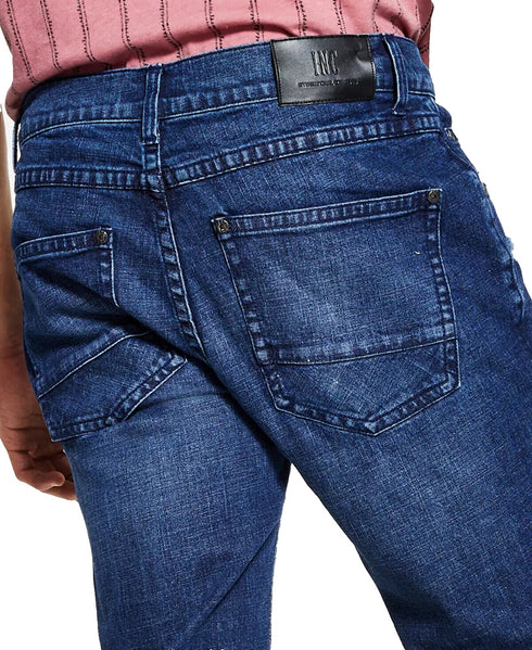 INC INTERNATIONAL CONCEPTS Men's Slim Straight Destroyed Washed Jeans 34 x 32
